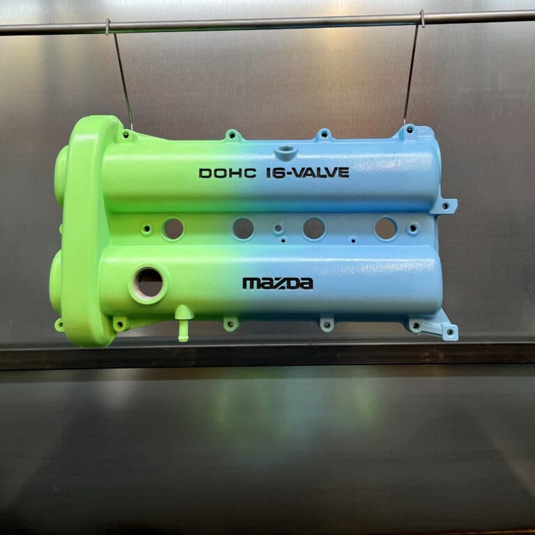 Mazda Mx5 Faded green & blue cam cover